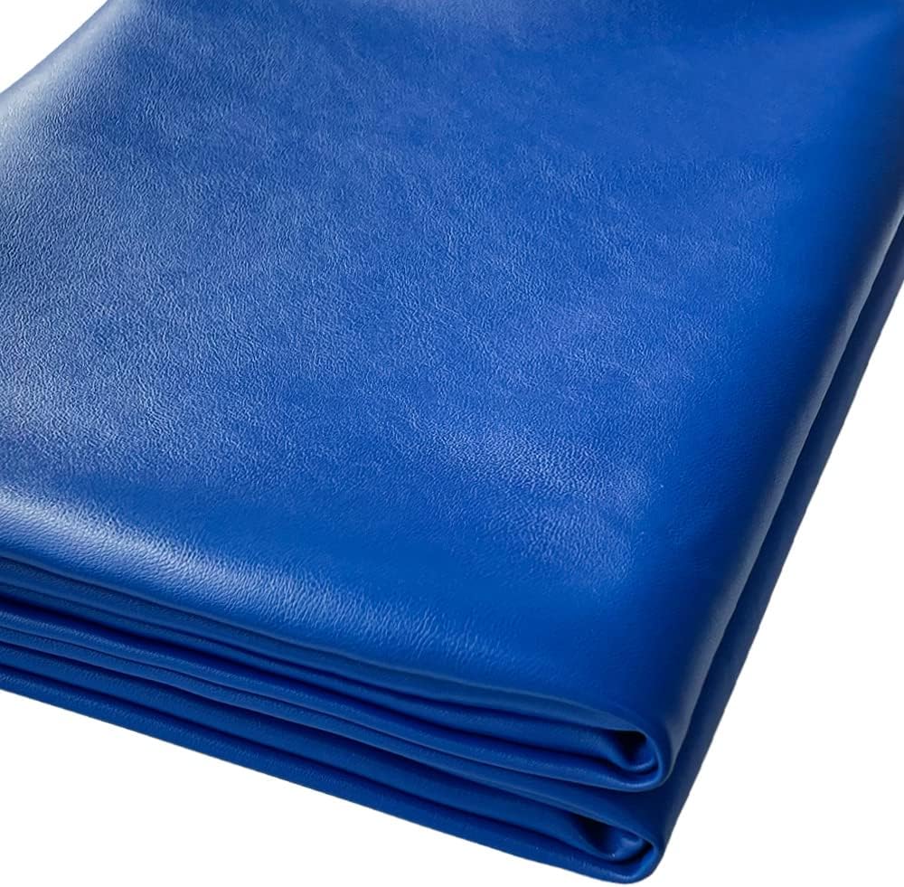 Tela de piel sintética de 1 yarda, 54 x 36 pulgadas, material suave de color sólido para manualidades, 0.035 in de grosor, perfecto para fundas de