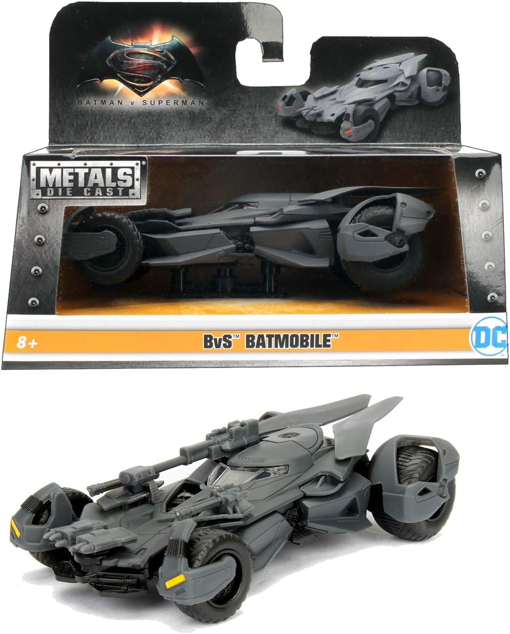 Jada – Batmobile Car Metal Justice League 132 Colección, Gris (253212005)