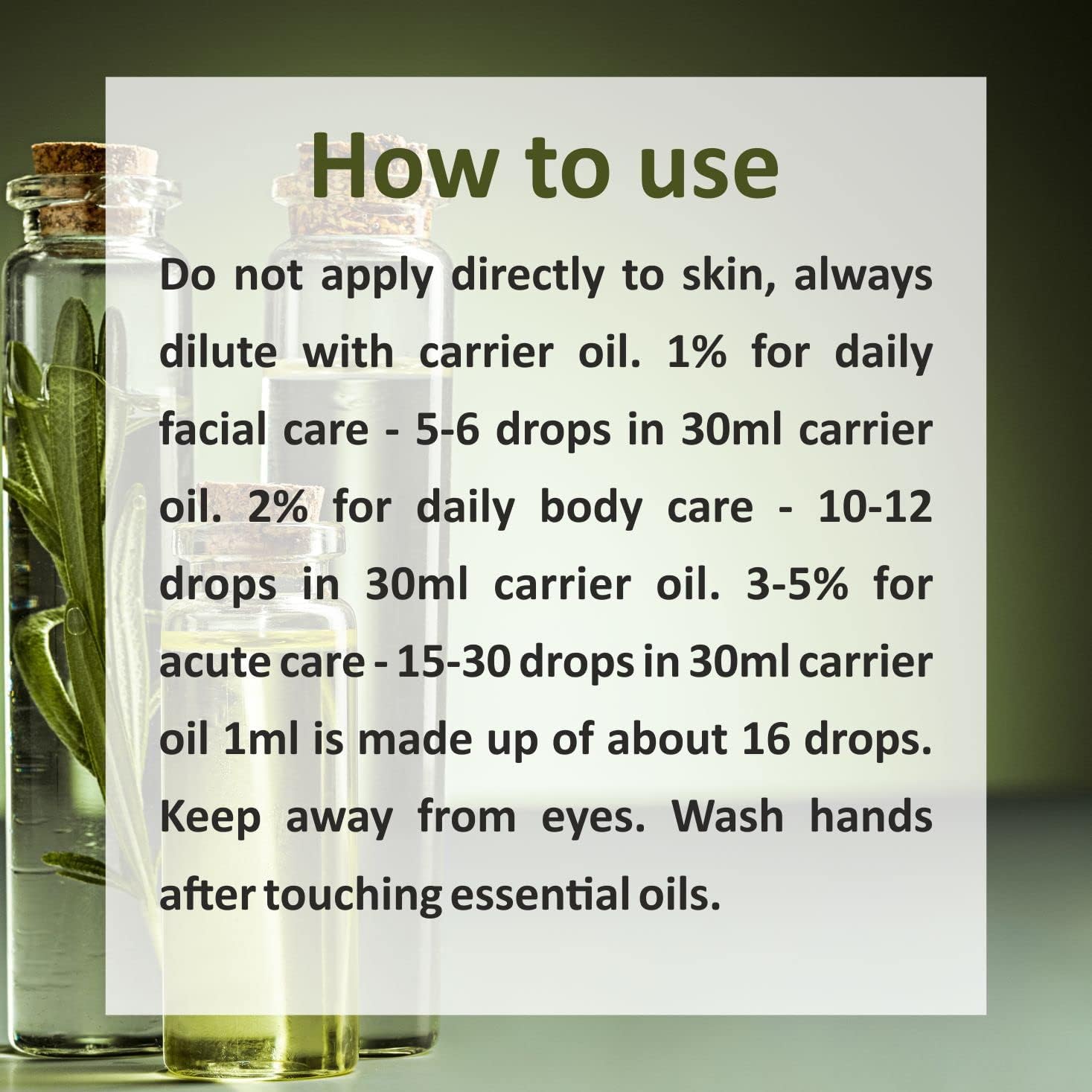 Aceite esencial de alcaravea pura (Carum carvi) con cuentagotas de vidrio destilado al vapor 3.4 fl oz (3.38 oz)