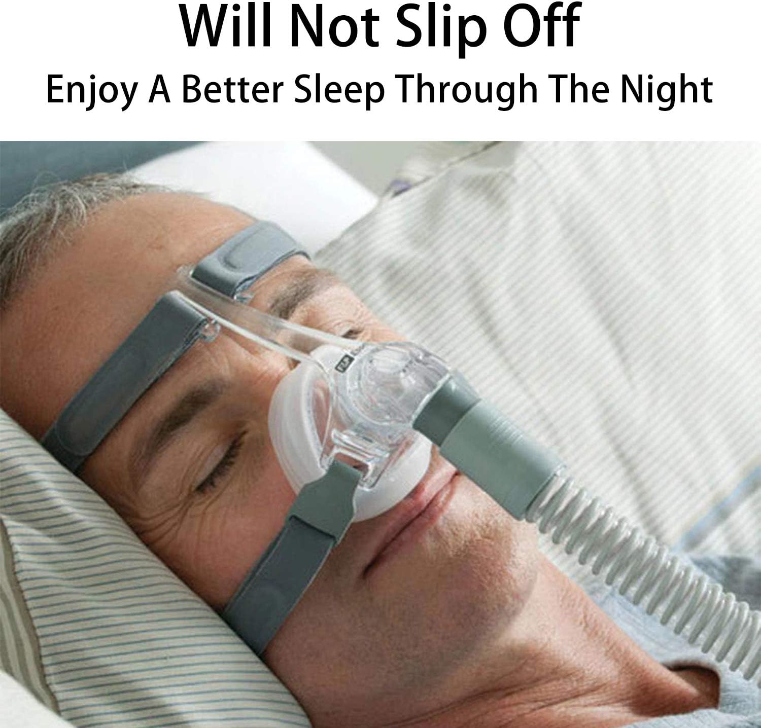 F&P Eson 2 – Máscara nasal para la cabeza, correas de repuesto para F&P Simplus CPAP de cara completa, casco Eson CPAP
