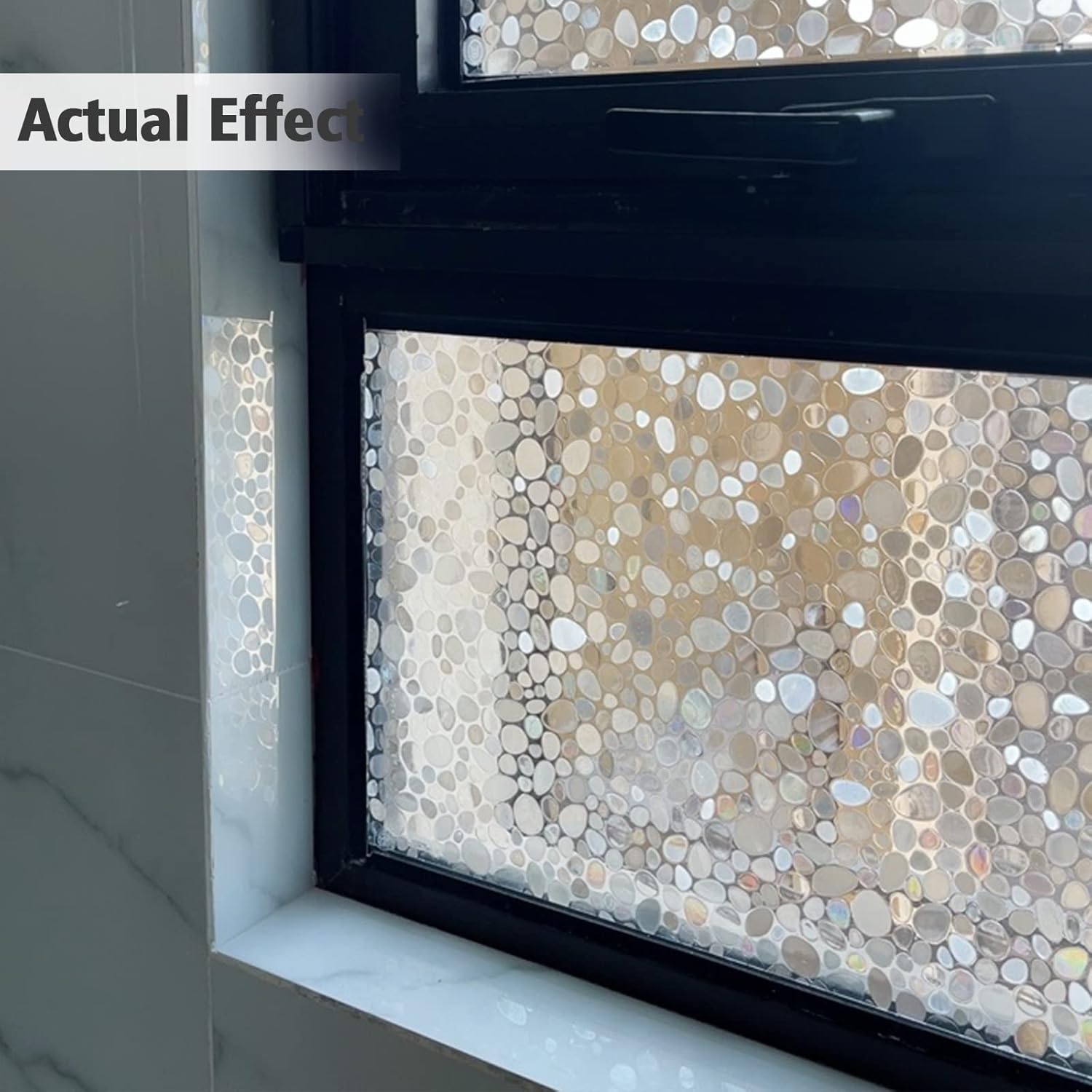 Película de privacidad para ventana, adherencia estática no adhesiva, calcomanías decorativas 3D para vidrio, adhesivo estático, adhesivo decorativo