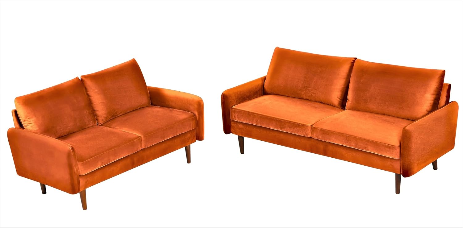Container Furniture Direct Kent – Juego de sofá de 2 piezas para salas de estar modernas y espacios compactos, muebles de estudio con diseño