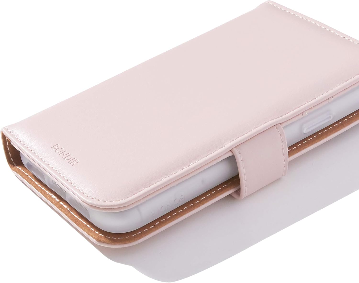Bondir – Funda de piel magnética desmontable para iPhone 11 Pro Max (2 en 1), color rosa