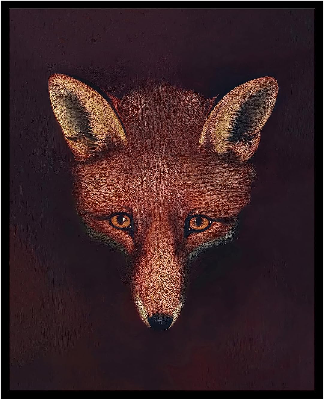 Poster Master Póster vintage de zorro, impresión retro de Renard the Fox, arte de retrato de zorro, gran regalo para hombres, mujeres, amantes de