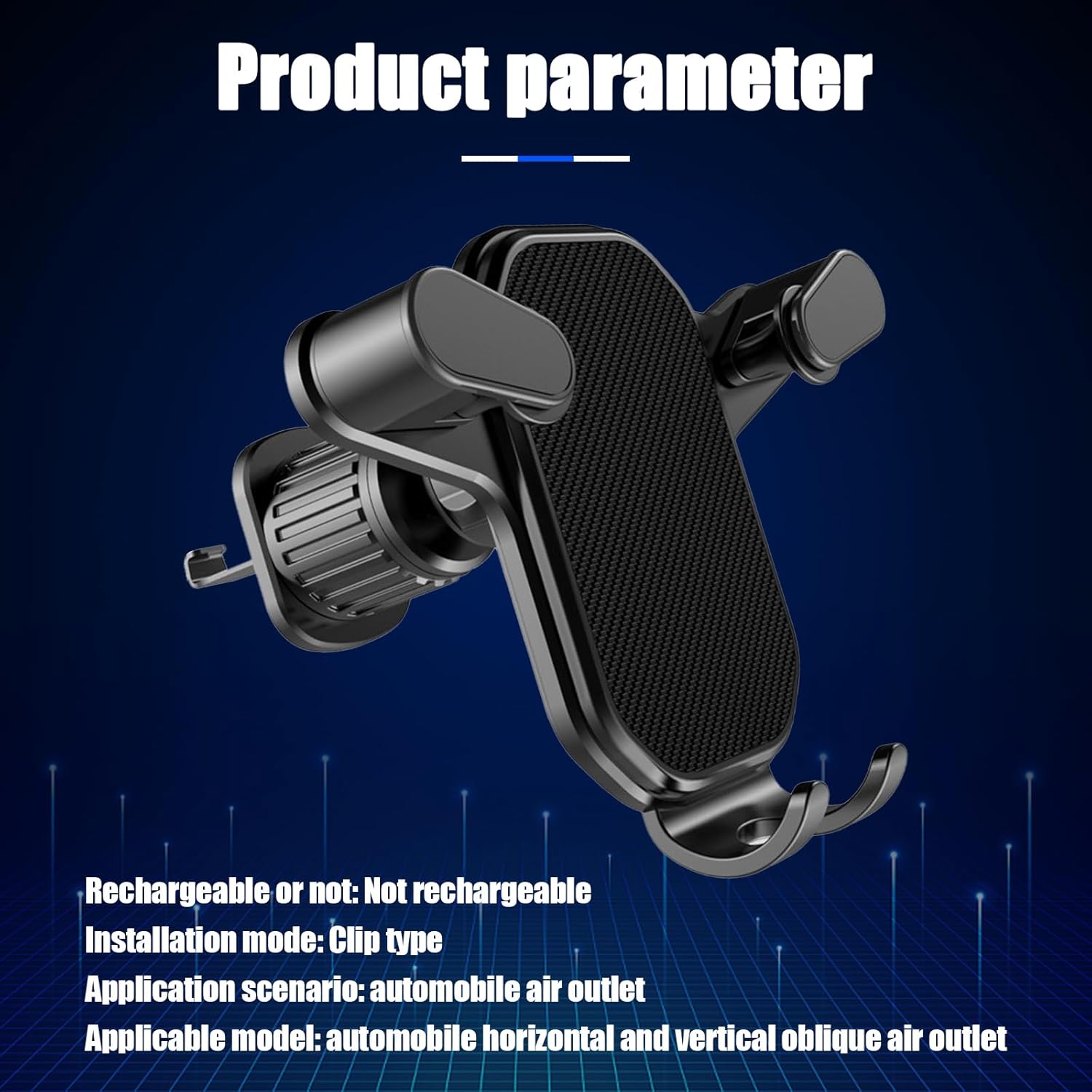1 soporte para teléfono móvil para automóvil, salida de aire, soporte manos libres integrado, gancho invertido, estable para teléfono celular,