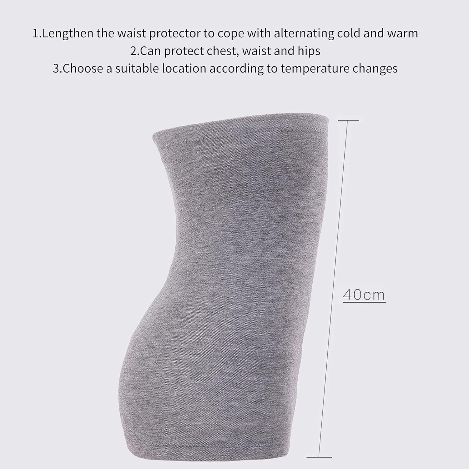 Unisex caliente cintura riñón calentador de cadera, invierno más largo cintura soporte cinturón protector