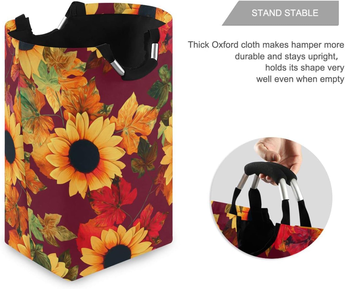 Cesta de lavandería para la ropa sucia, bolsa plegable grande, impermeable, cesta de ropa con asa, duradera, vertical, bien sucia, para ropa,
