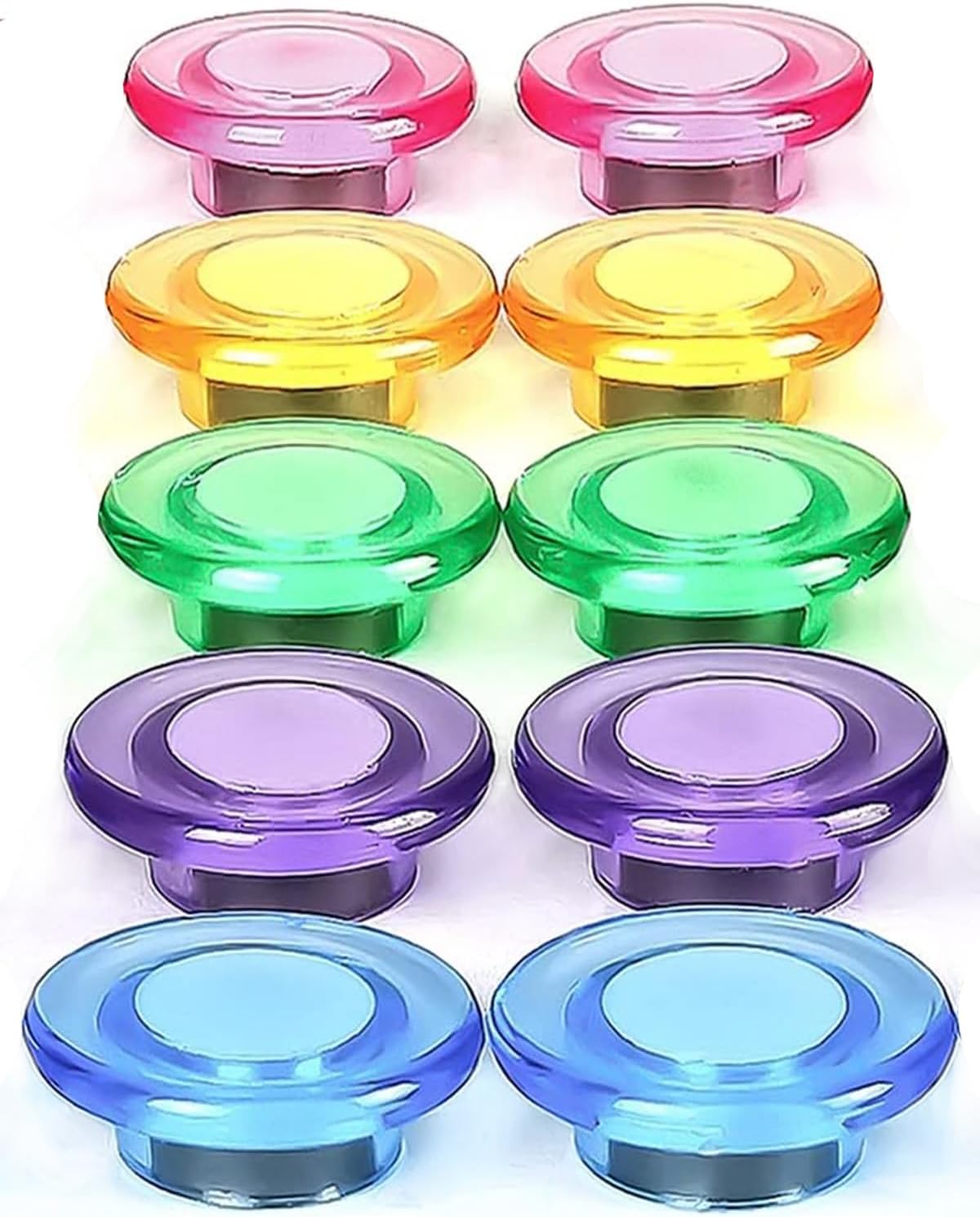 DIFIT 10 imanes para nevera pequeños y redondos para refrigerador, bonitos imanes para pizarra blanca, mini imanes fuertes para nevera, pequeños