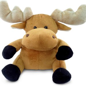 DolliBu – Peluche de alce de peluche, alce sentado suave, abrazable, adorable juguete de peluche de alce marrón, lindo regalo de vida salvaje para DolliBu – Peluche de alce de peluche, alce sentado suave, abrazable, adorable juguete de peluche de alce marrón, lindo regalo de vida salvaje para