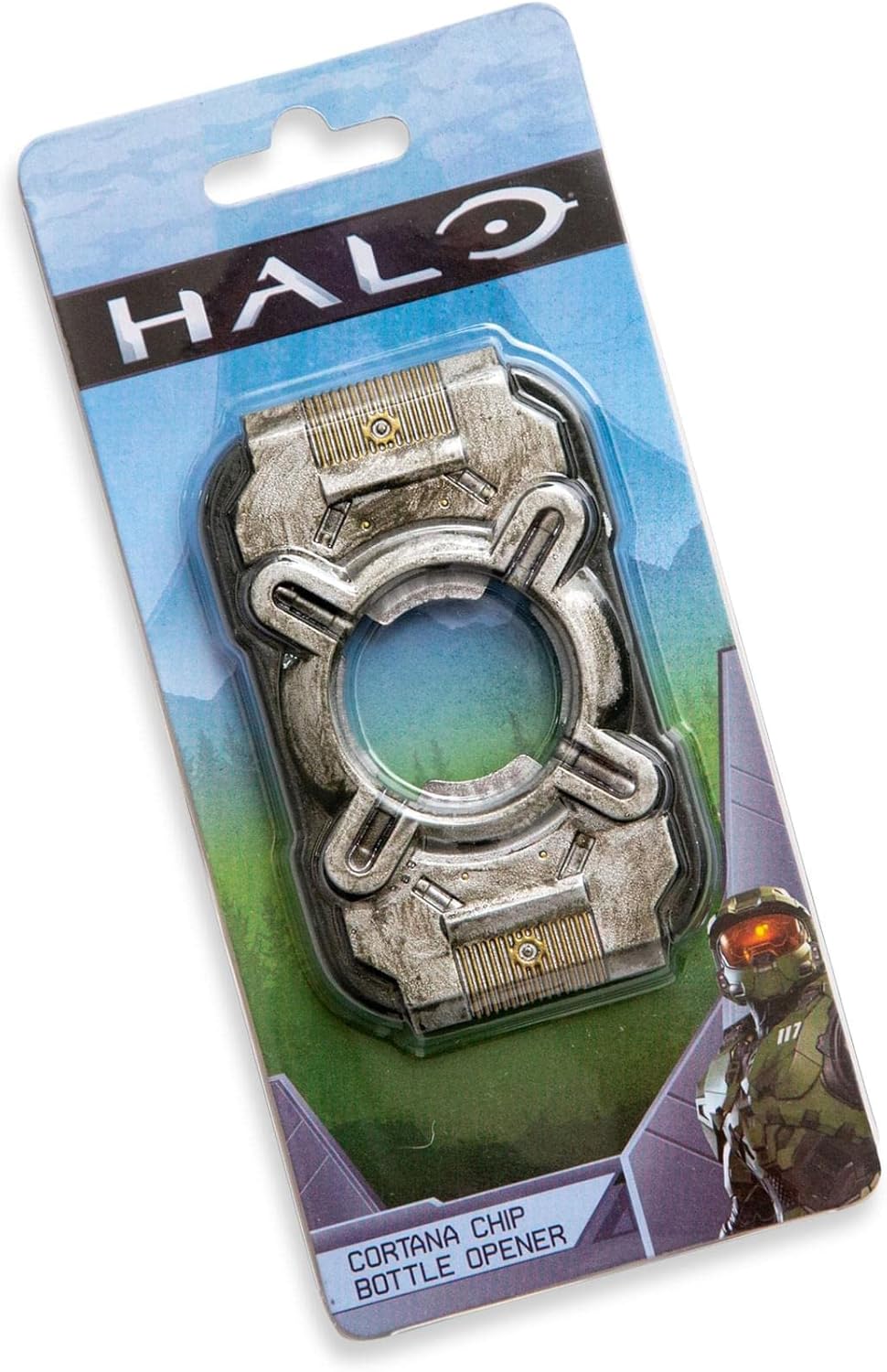 Halo Cortana Chip Metal Abrebotellas Réplica