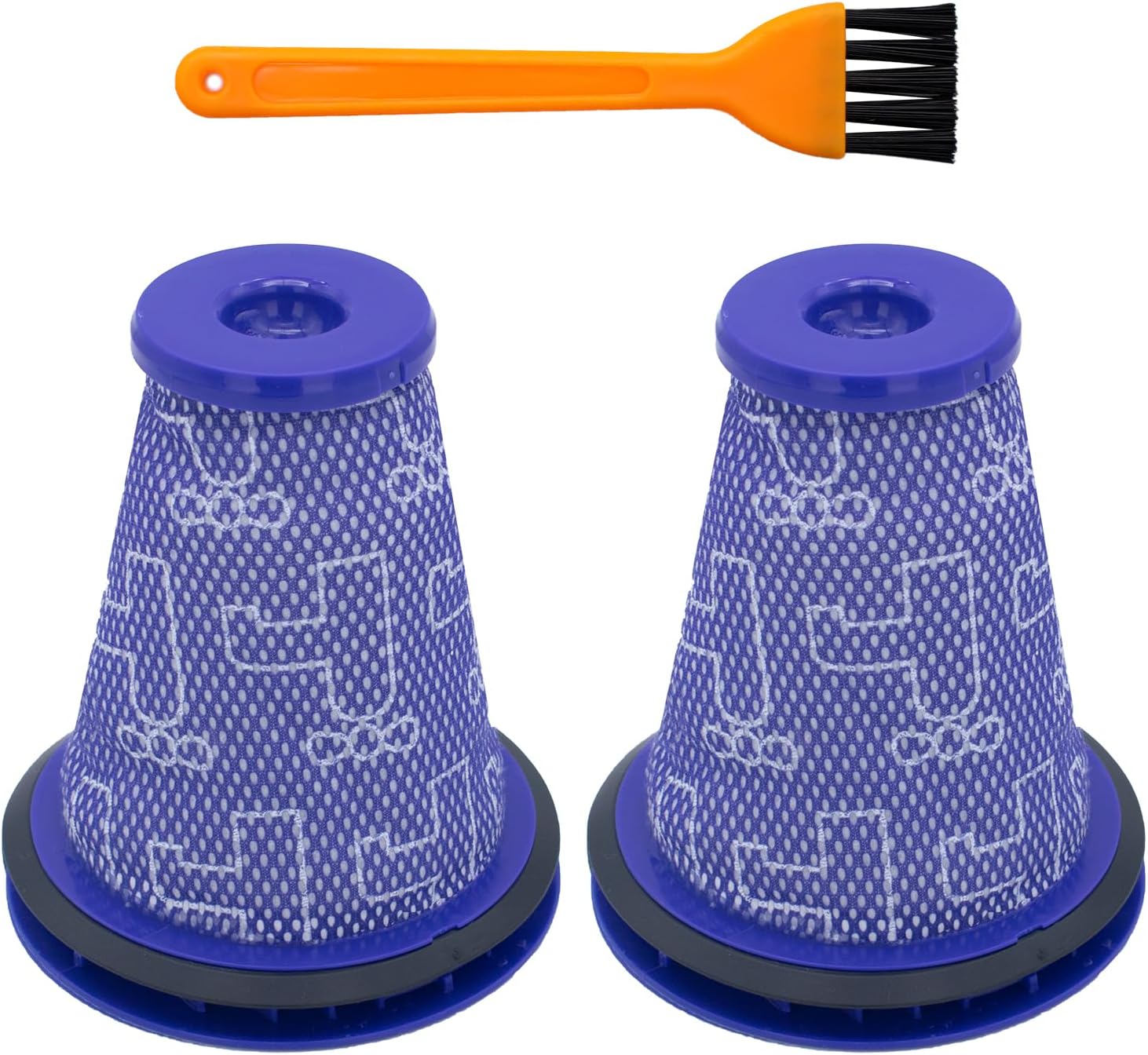 Paquete de 2 filtros HEPA de repuesto para motor compatibles con Dyson CY22 CY23 CY24 CY25 DY75 DY77 DY78 accesorio de aspiradora de bola grande