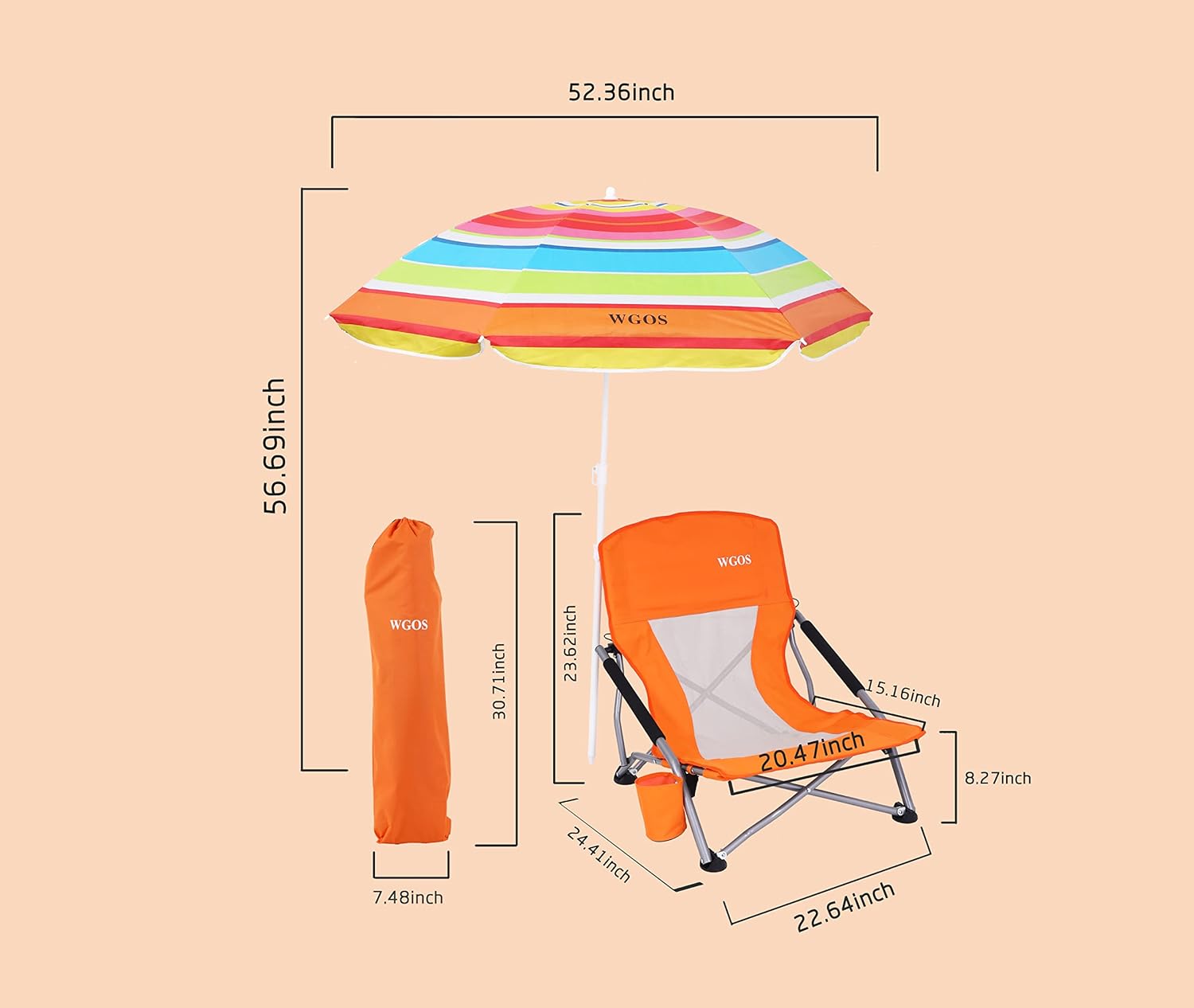 Silla de playa, silla de playa y sombrilla, silla de playa plegable, sillas de playa para adultos, silla de playa baja, silla plegable con paraguas,