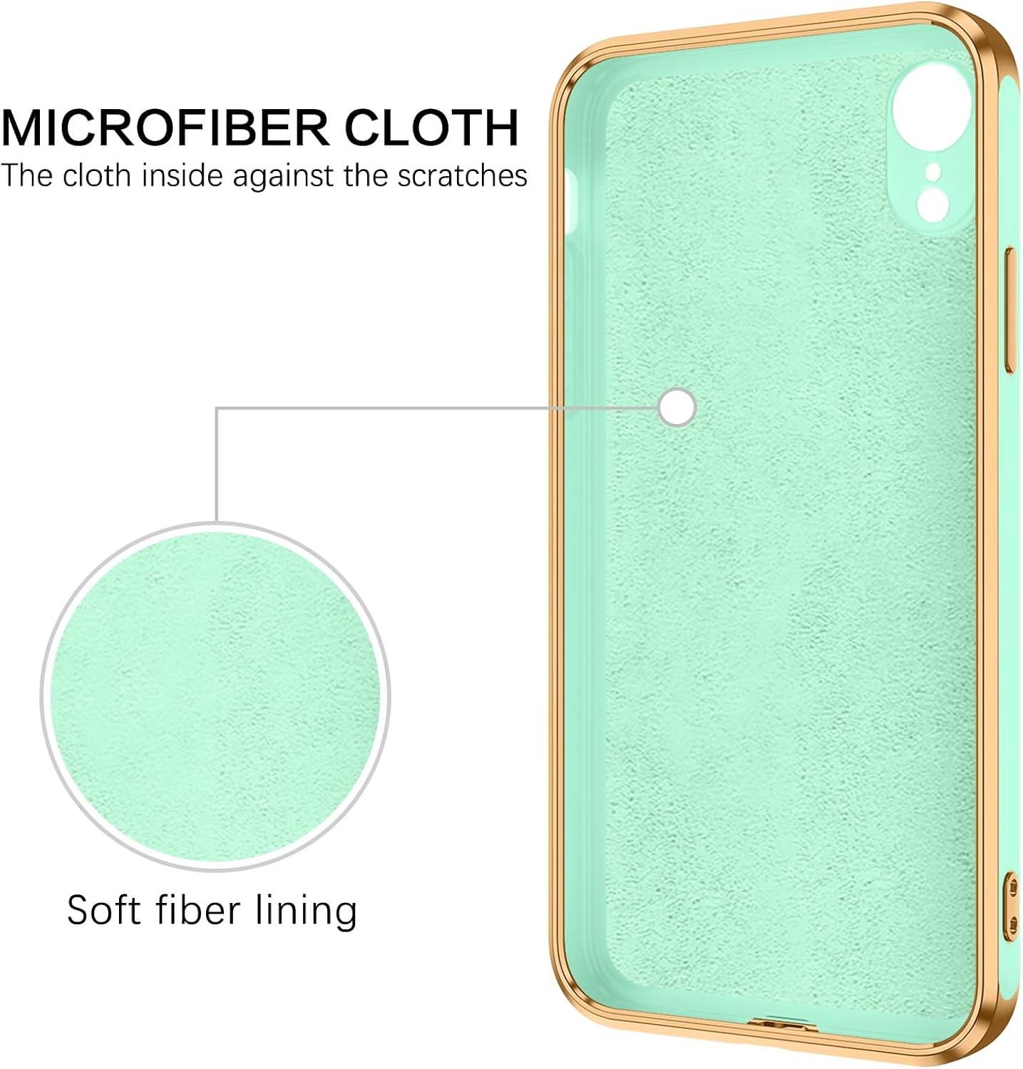 BENTOBEN Funda para iPhone XR, funda para teléfono iPhone XR 6.1, ajuste delgado, diseño de mariposa dorada, soporte de anillo de soporte de anillo
