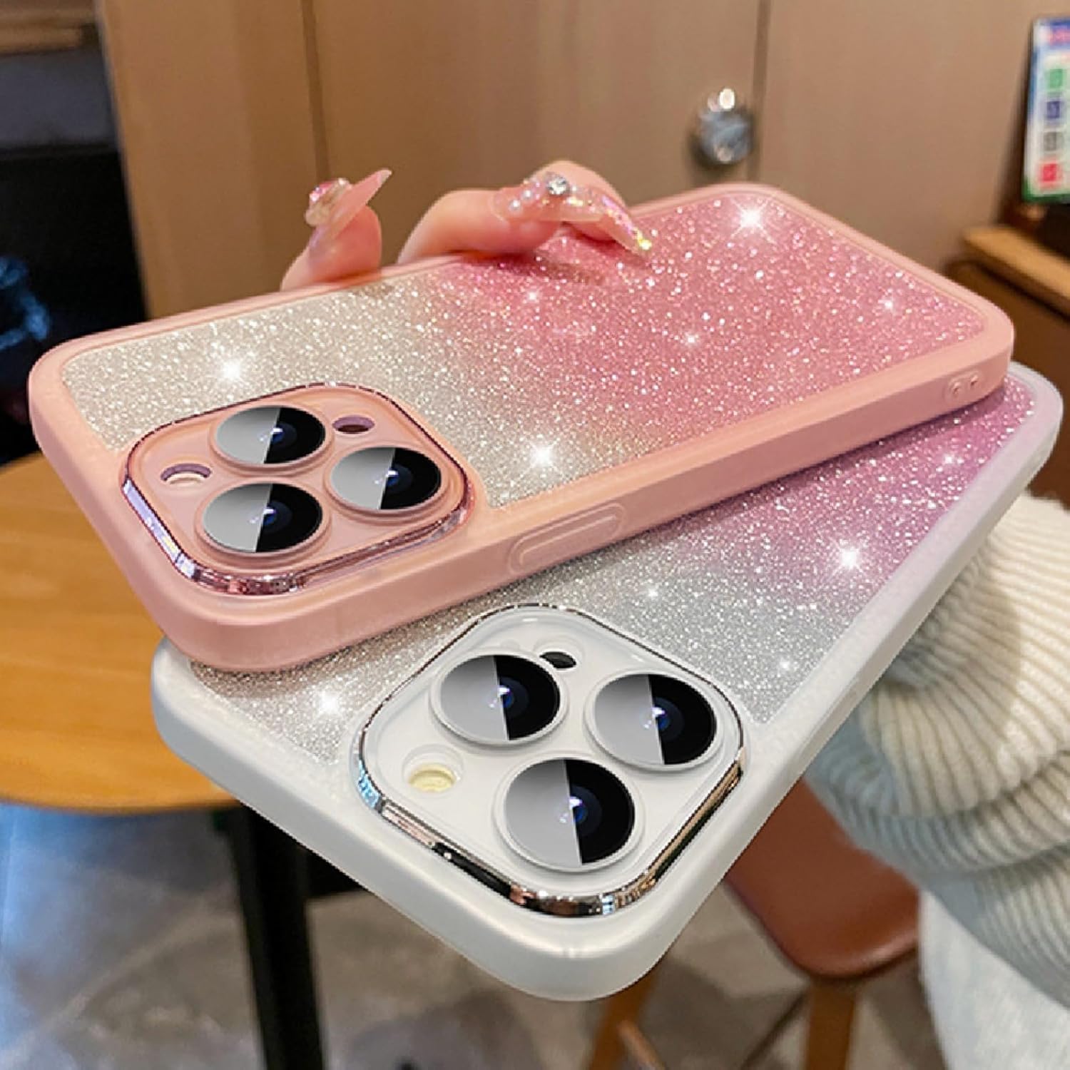 Funda protectora de lente transparente integrada para Xiaomi Mi Poco X5 X3 Pro X4 GT, cubierta trasera brillante y delgada, carcasa blanda Bling