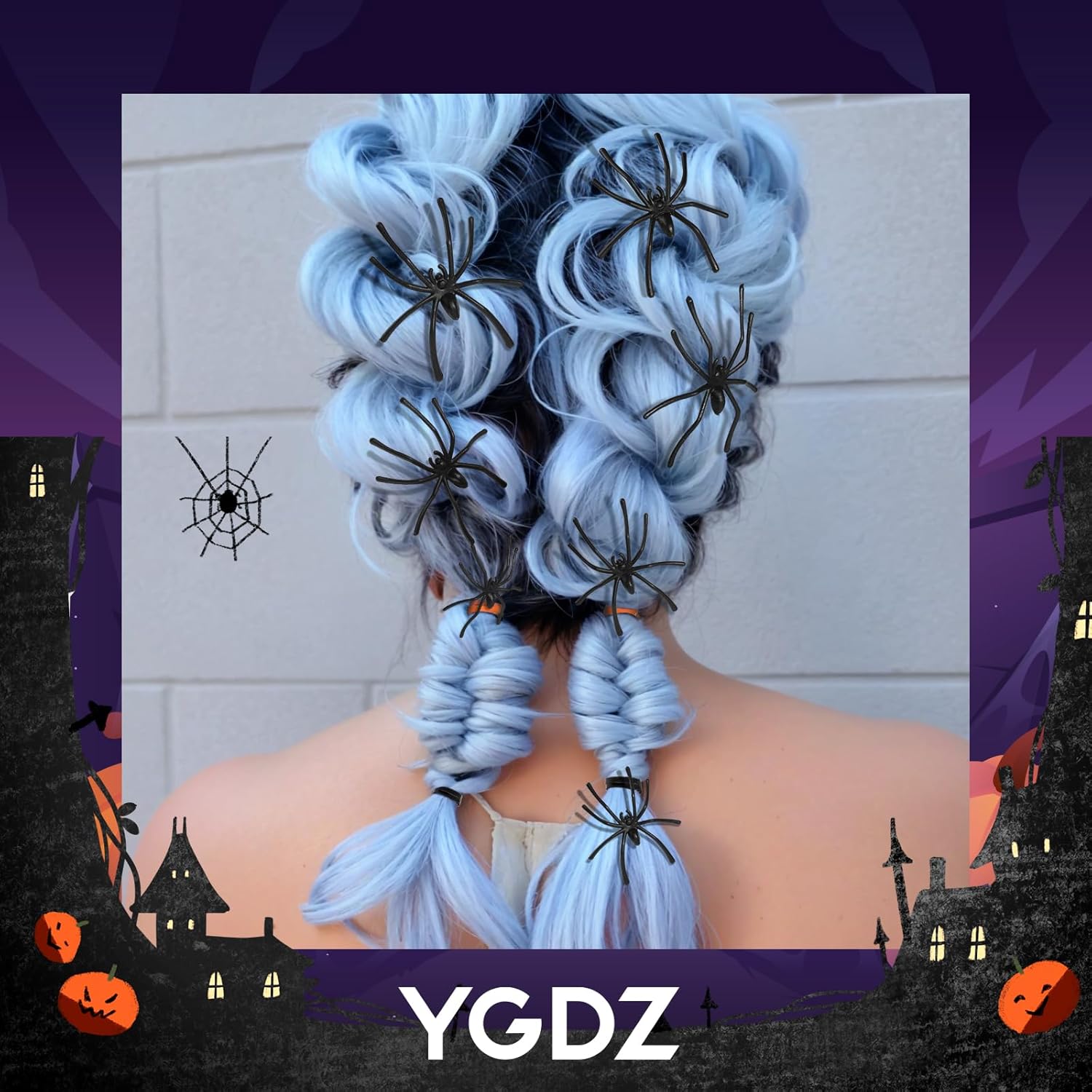 YGDZ – Bandas de goma para el cabello, 5 colores, 600 unidades de cintas elásticas para el cabello con caja organizadora, bandas pequeñas para el