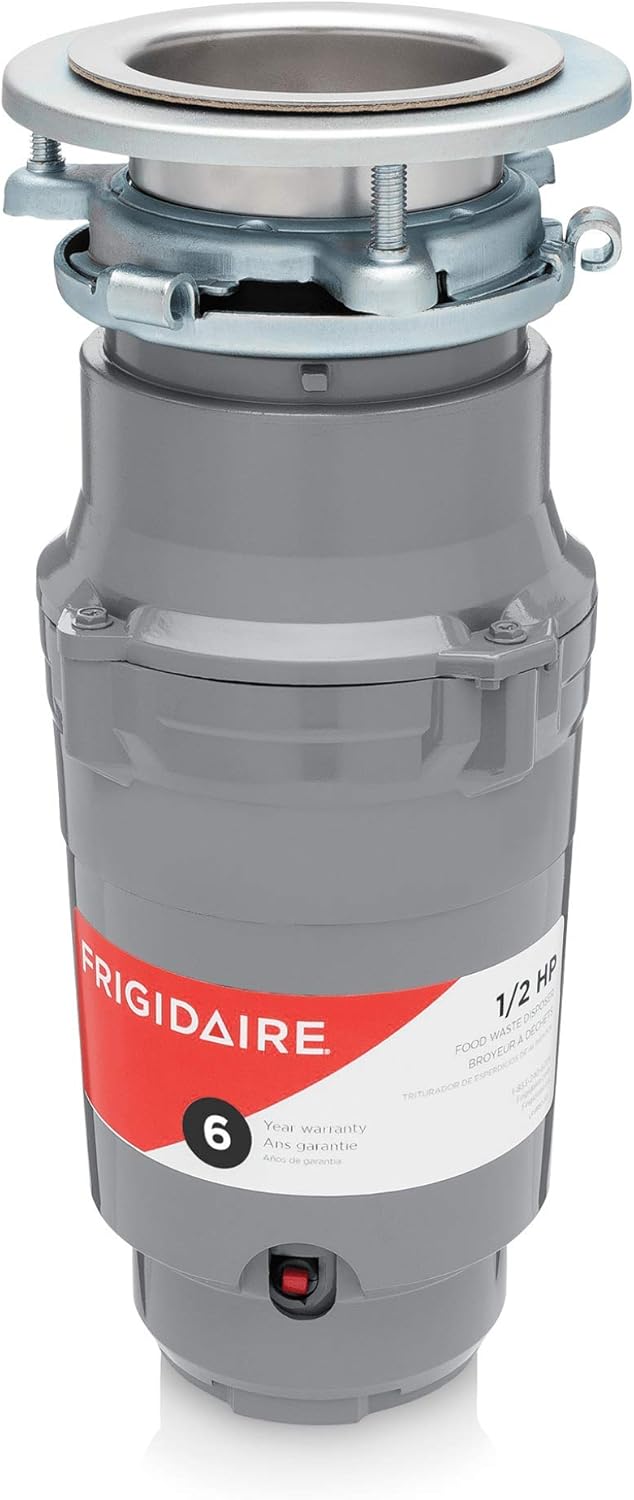 Frigidaire Eliminación de basura de alambre directo de 12 HP para fregaderos de cocina  FF05DISPD1, gris