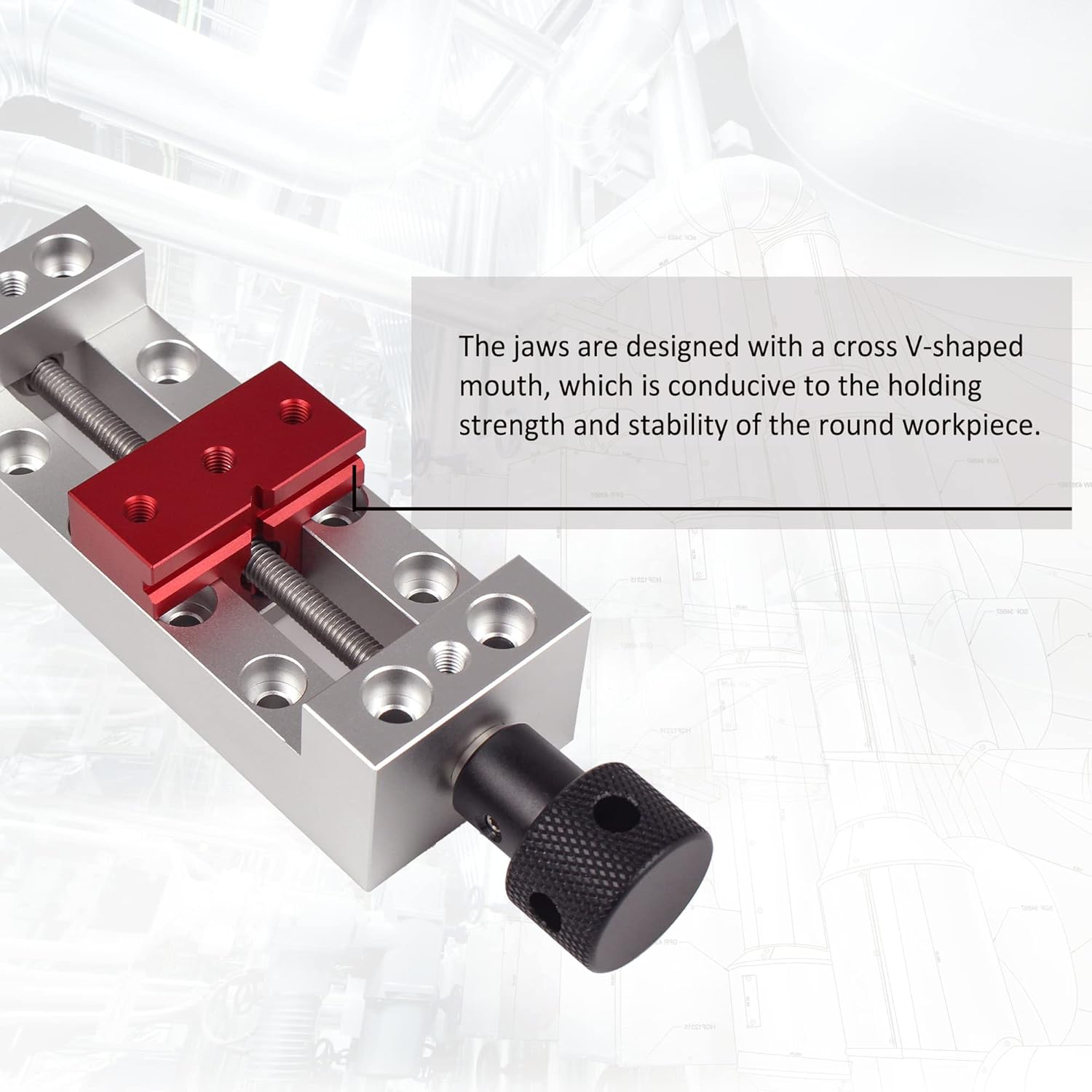 RATTMMOTOR Mejora de la abrazadera de tornillo de banco del router CNC, máquina grabadora DIY de alta precisión abrazadera de sujeción mini tornillo