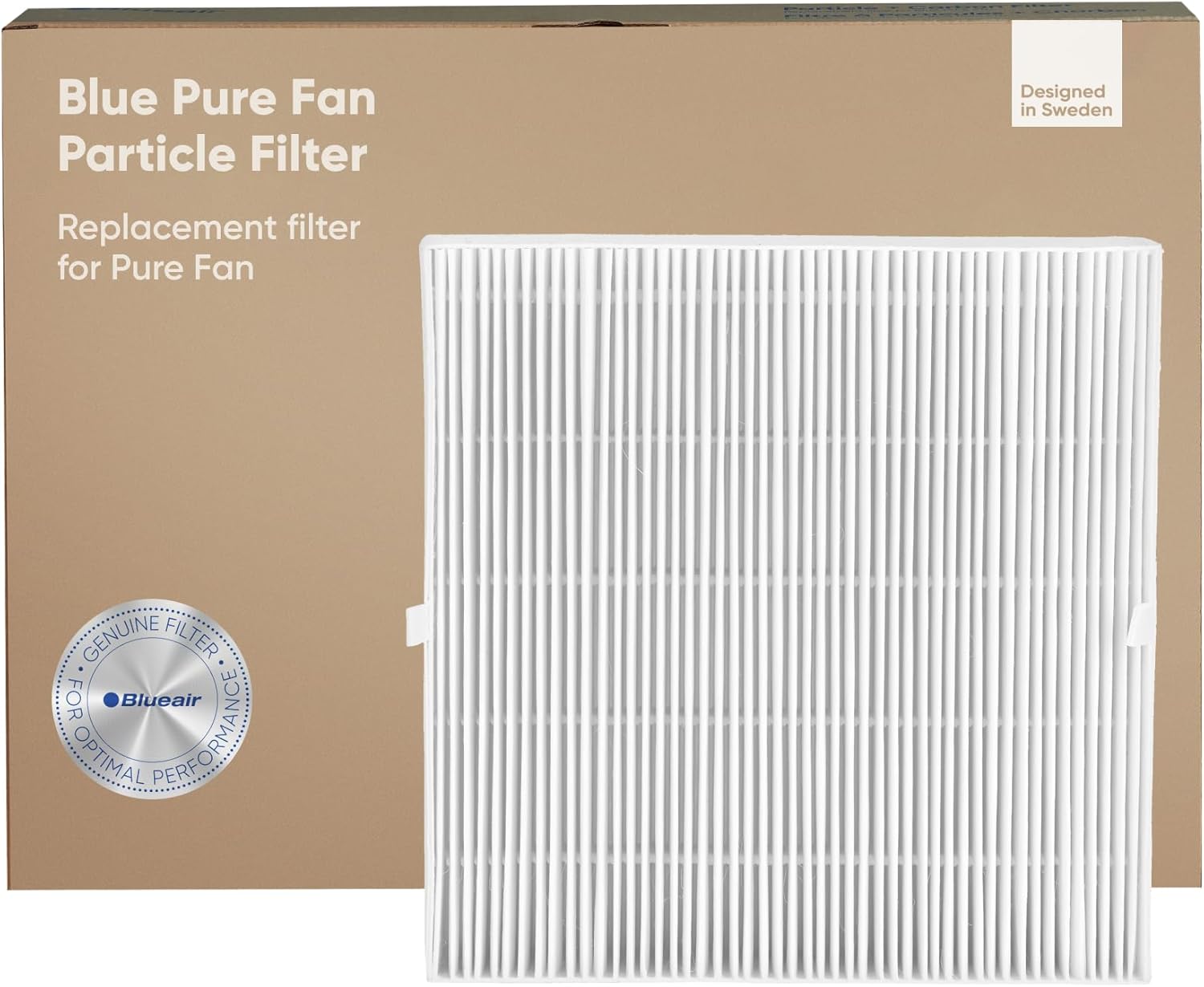 Blueair Blue Pure Fan – Filtro de repuesto genuino para ventilador, filtro de partículas para contaminantes grandes como polen y polvo