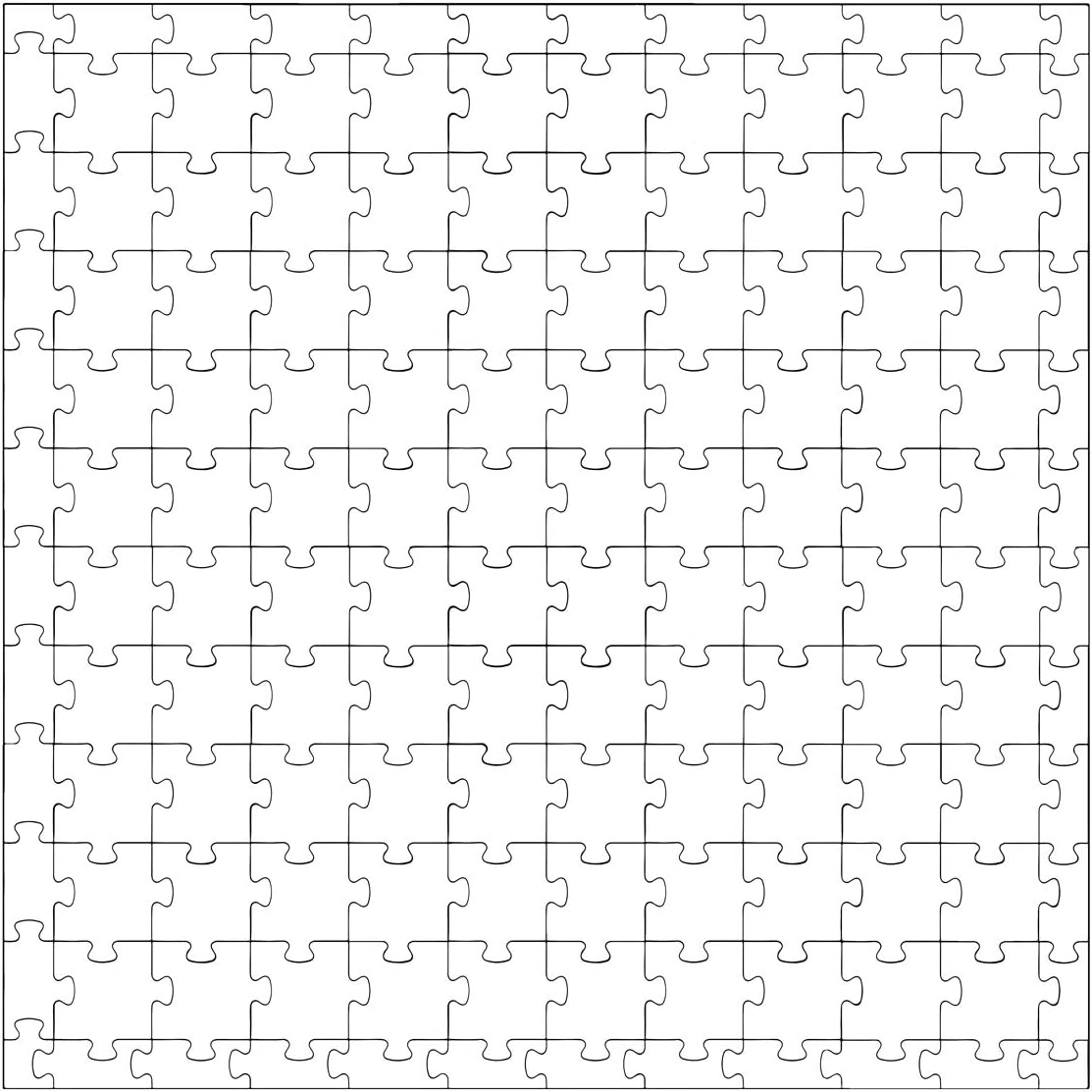 Hygloss Productos Rompecabezas de comunidad en blanco – Create-A-Size – Actividad divertida en grupo – Ideal para fiestas, bodas, aulas, oficina y