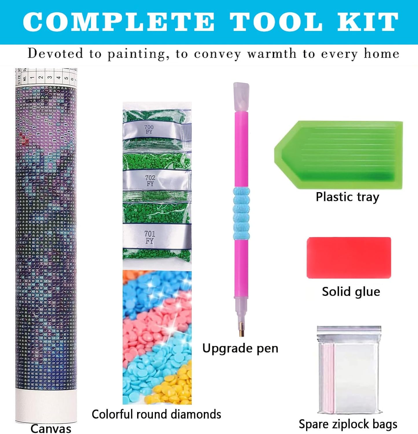 Meothan Kit de 4 piezas de pintura de diamantes para adultos, arte de diamantes de animales, gatos para principiantes, pintura de diamantes de vaca,