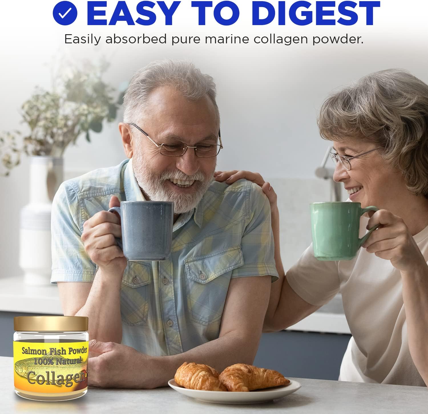 Colágeno Marino SALCOLL COLLAGEN, colágeno de salmón para dolor en las articulaciones, artritis reumatoide, osteoporosis ayuda a la regeneración de
