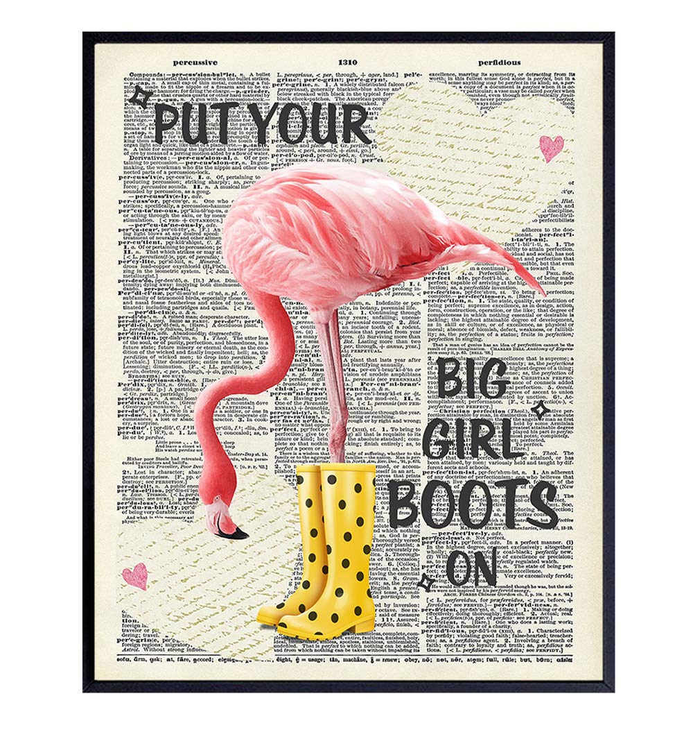 Cute Dictionary Wall Decor for Bedroom – Funny 8×10 Photo Poster – Girls, Kids Room Wall Art Decoration, Home Decor – Chic Motivational Gift for