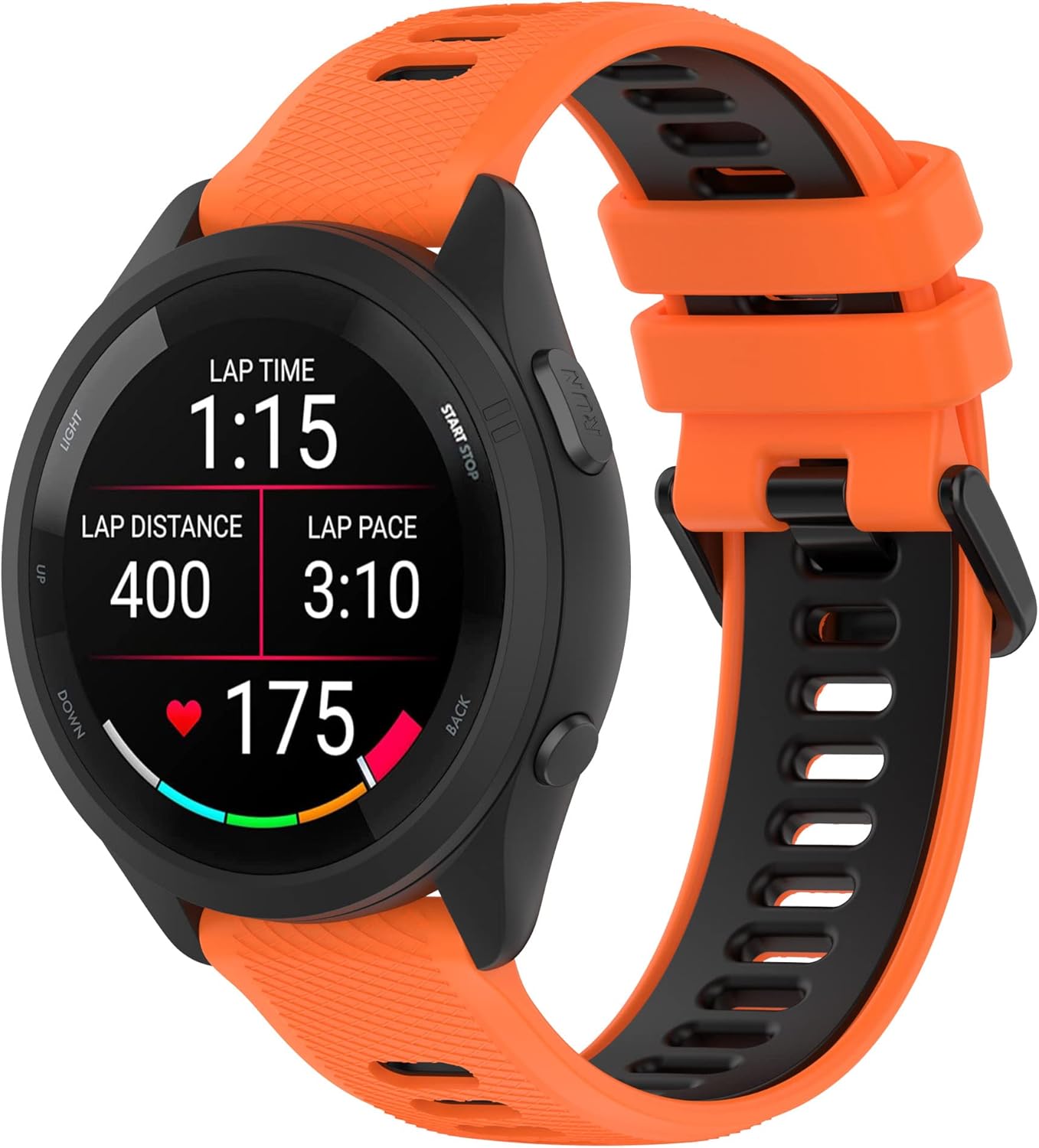 Replacement Band for Garmin Forerunner 265 Watch Bands,Soft Silicoen Strap fit Garmin Forerunner 265255745 Venu 2ActiveVivoactive 4 GPS Running