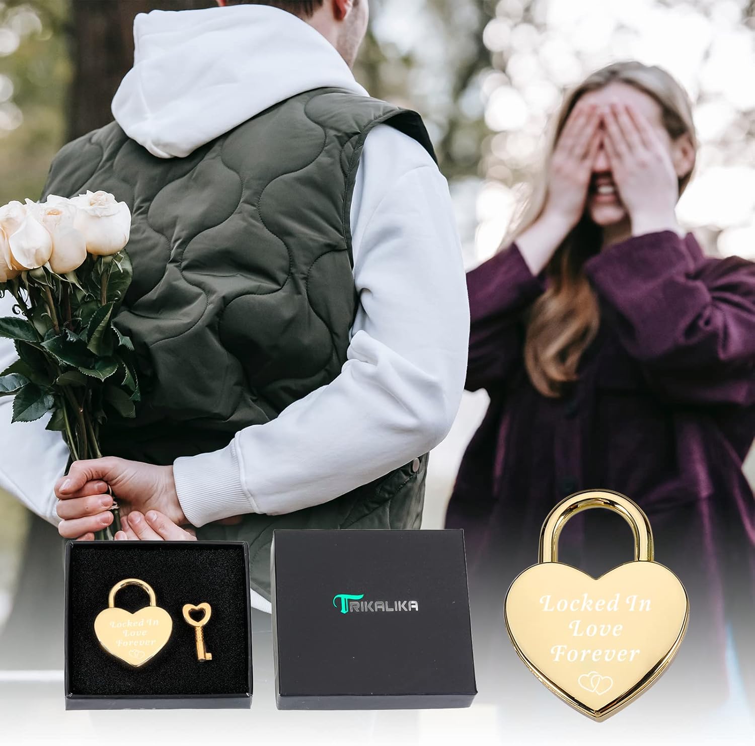 Candado de corazón para el día de San Valentín, regalo para novio, novia, amor, recuerdo para pareja, aniversario, candado de corazón grabado para