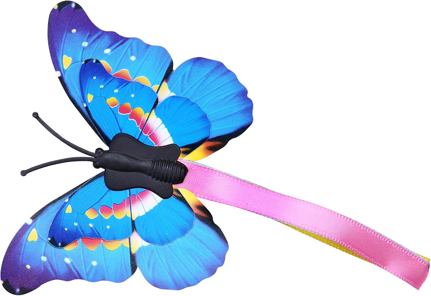 PETTOM Recambios para gatos Juguete B0936T245Z Interactivo Teaser Gatos Juguete Tres Mariposas Giratorias Divertido Ejercicio Gatito Juguete Mascota