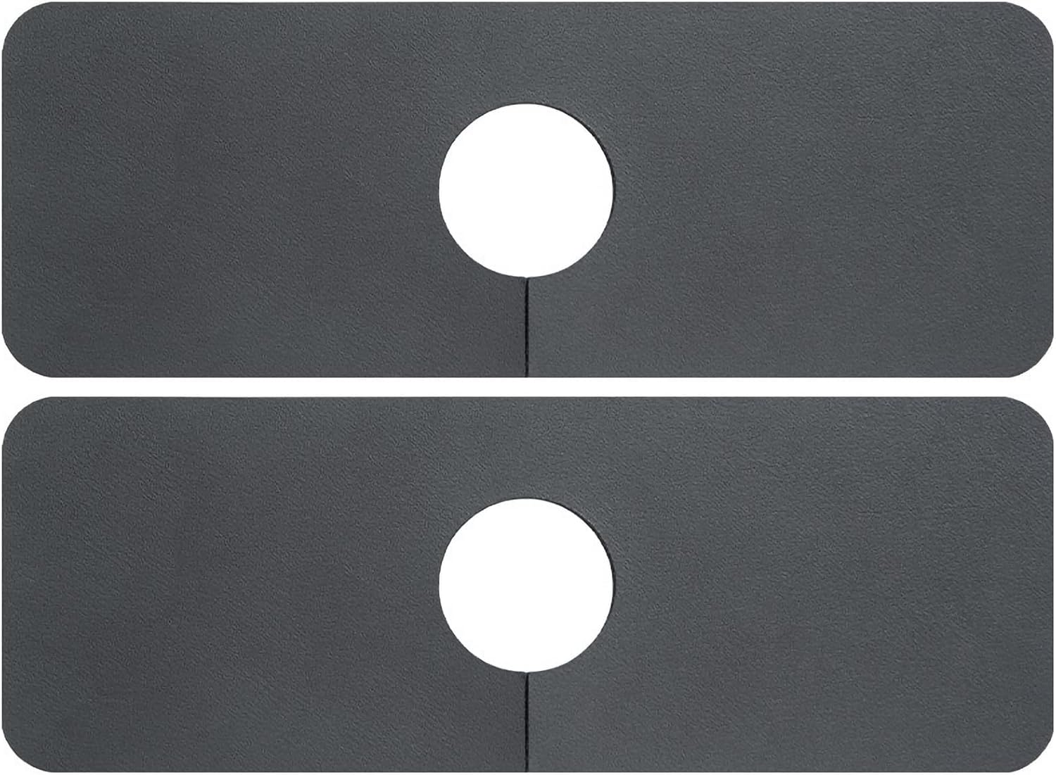 Tapete absorbente para grifo, 2 protectores contra salpicaduras de secado rápido para cocina, baño, bar, fregadero de cocina, color gris