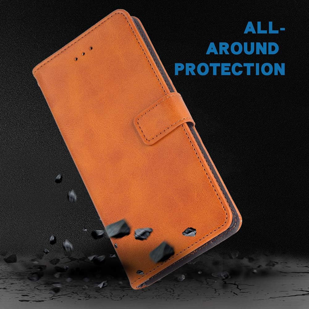 Funda para teléfono Samsung Galaxy A51 2020, funda tipo cartera con tapa, de piel sintética, ranuras para tarjetas de crédito, protección de cuerpo