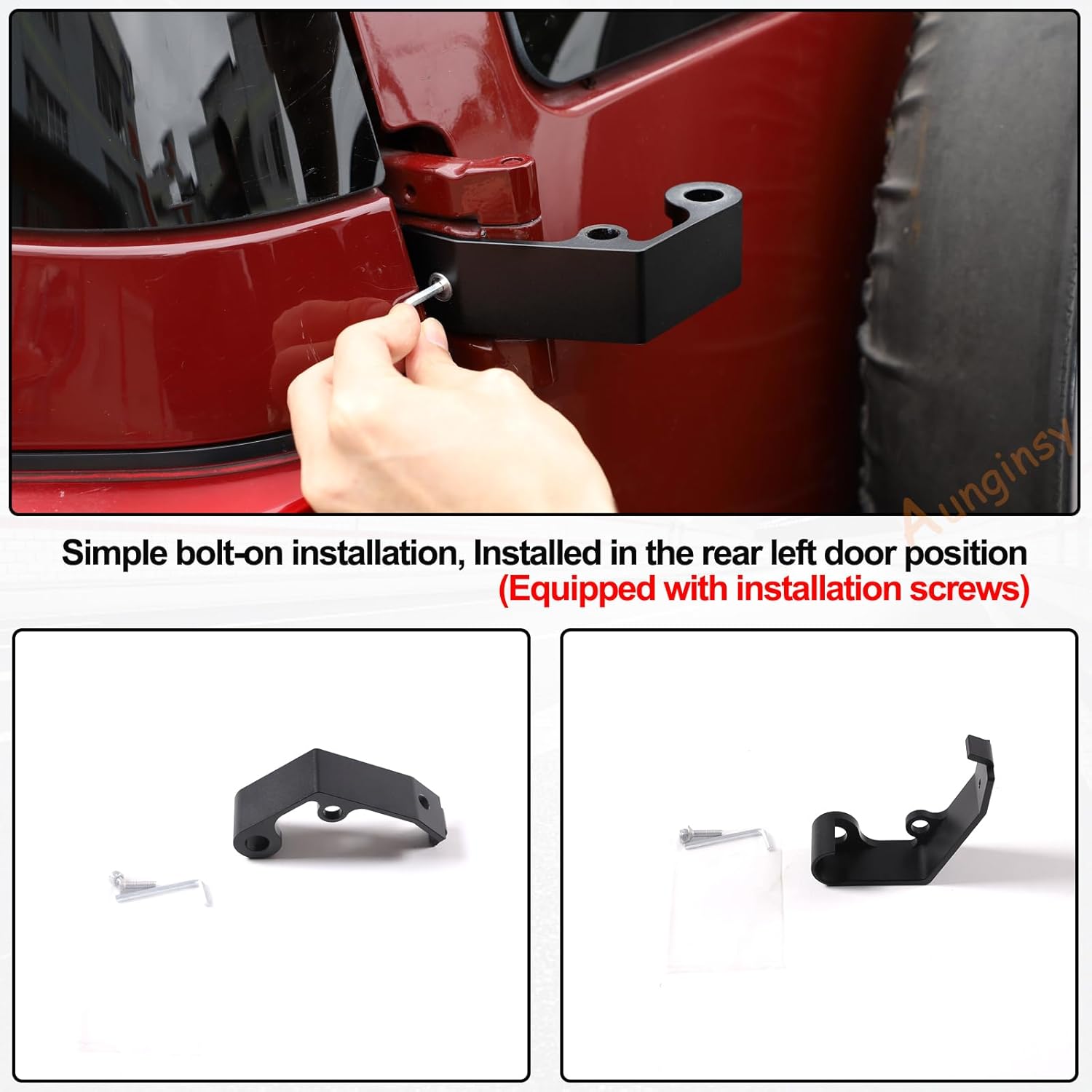 Soporte de antena para portón trasero de automóvil, compatible con Toyota FJ Cruiser 2007-2021, soporte de antena para portón trasero, foco LED,