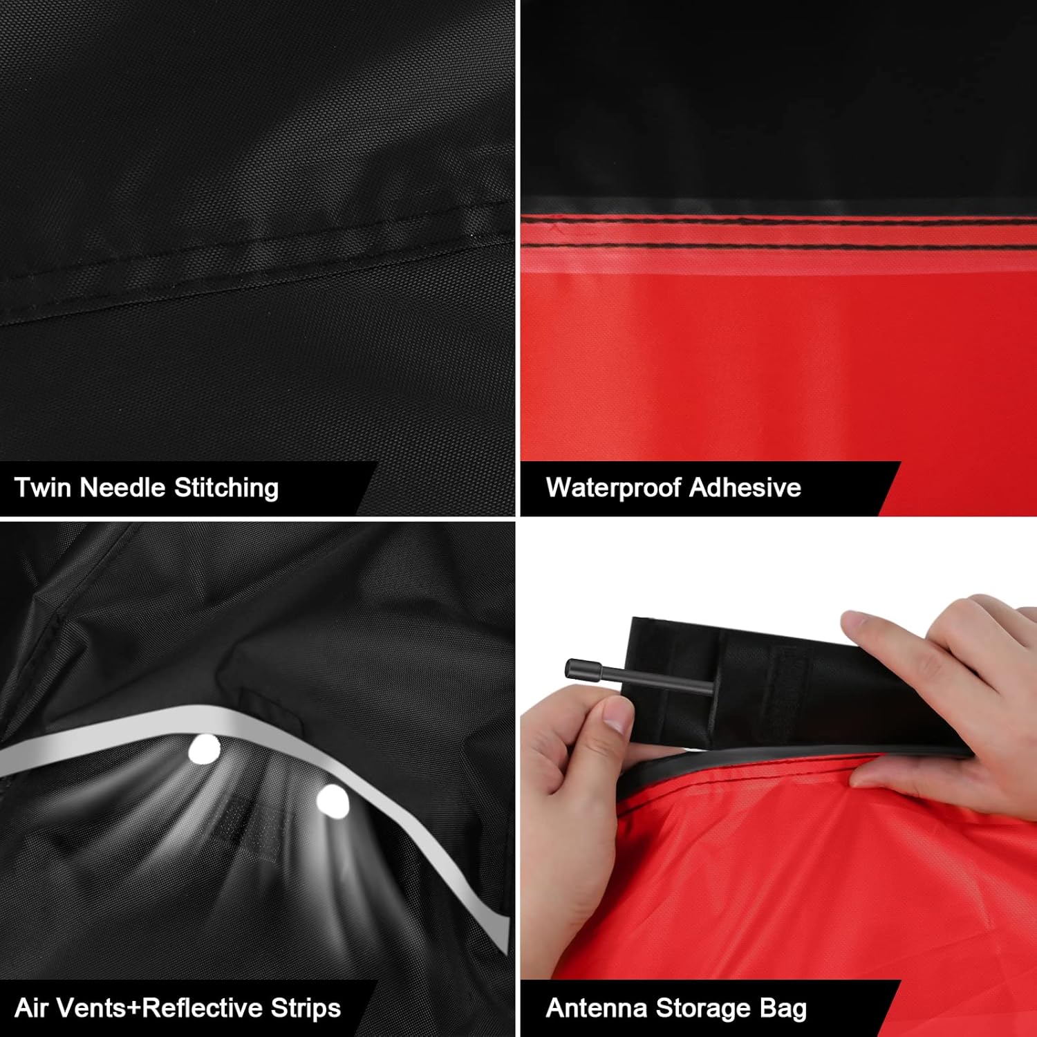 Funda impermeable para motocicleta de repuesto para modelos Harley Davidson Cruiser, 420D Oxford Cloth Softail, Dyna, Iron 883, Fat Boy 114,