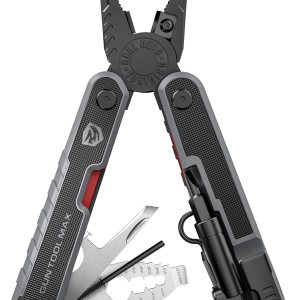 Real Avid Gun Tool Max, multiherramienta 37 en 1 para armería, incluye alicates, cortadores de alambre, hoja de cuchillo, llave de estrangulador Real Avid Gun Tool Max, multiherramienta 37 en 1 para armería, incluye alicates, cortadores de alambre, hoja de cuchillo, llave de estrangulador