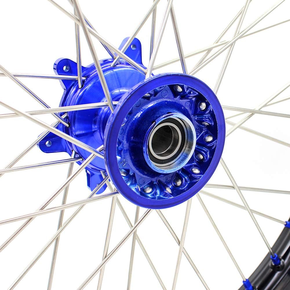 KKE Llantas 21-19 MX Cast Ruedas para Yamaha Cast YZ125YZ250 99-24 YZ250FYZ450F 03-24 MX Ruedas Bujes pintados