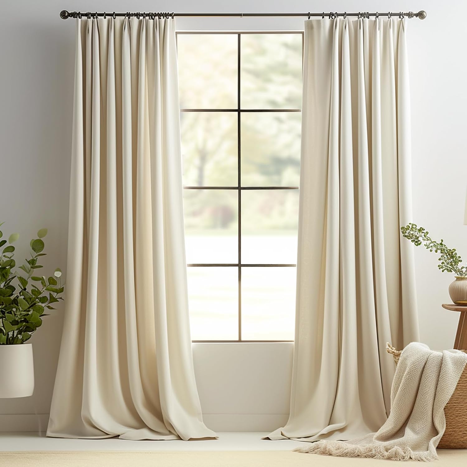 jinchan – Cortina extralarga y elegante de terciopelo que filtra la luz, para dormitorio y sala de estar, cortinas de privacidad a la moda,