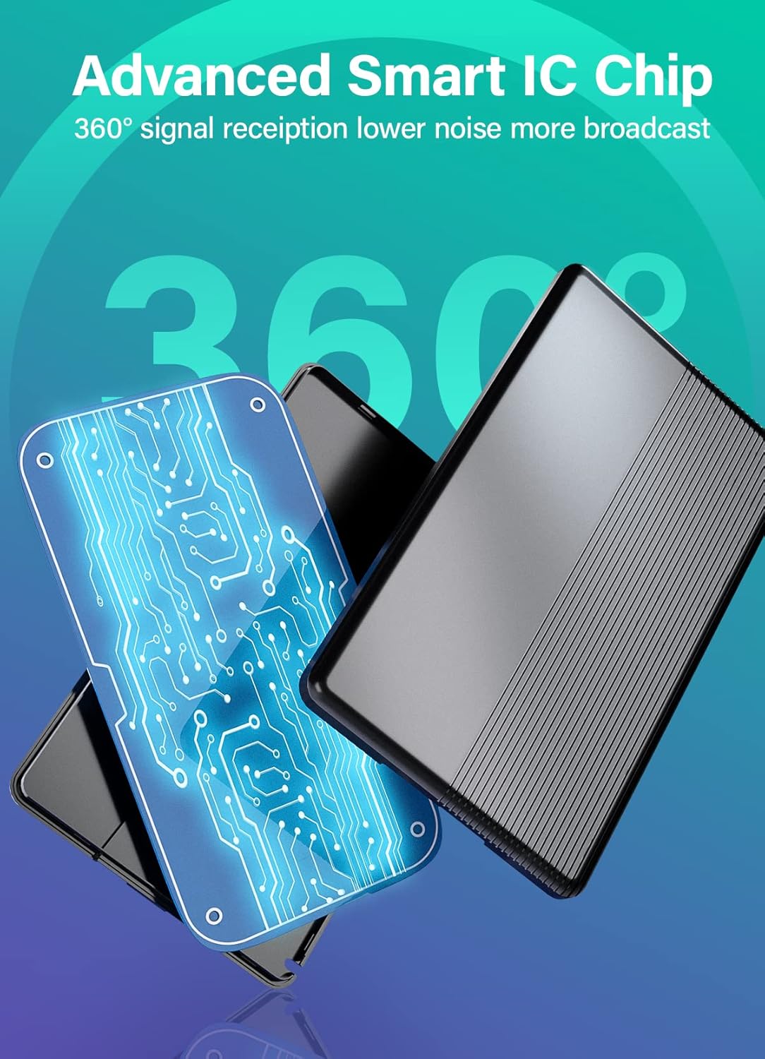 WUMINGLU – Antena de TV digital para Smart TV, para interiores y exteriores, más de 580 millas de largo alcance, velocidad 2024, 4K HD, TV,