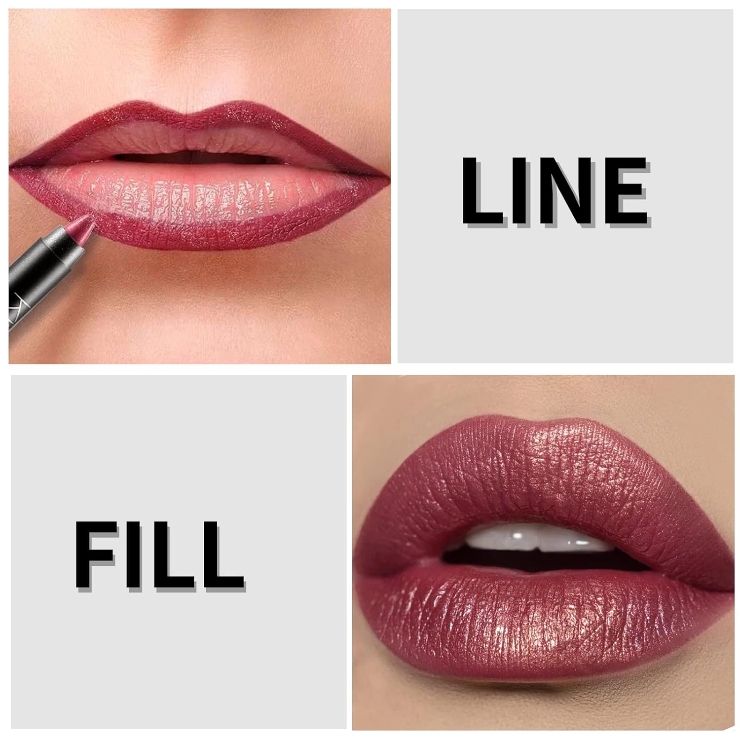 Boobeen Lápiz labial mate, lápiz labial, lápiz labial mate terciopelo cremoso, cobertura completa, alto pigmento, impermeable, no se decolora, tinte