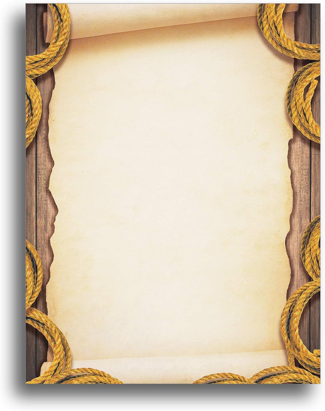 Papel de papelería de desplazamiento antiguo – 80 hojas