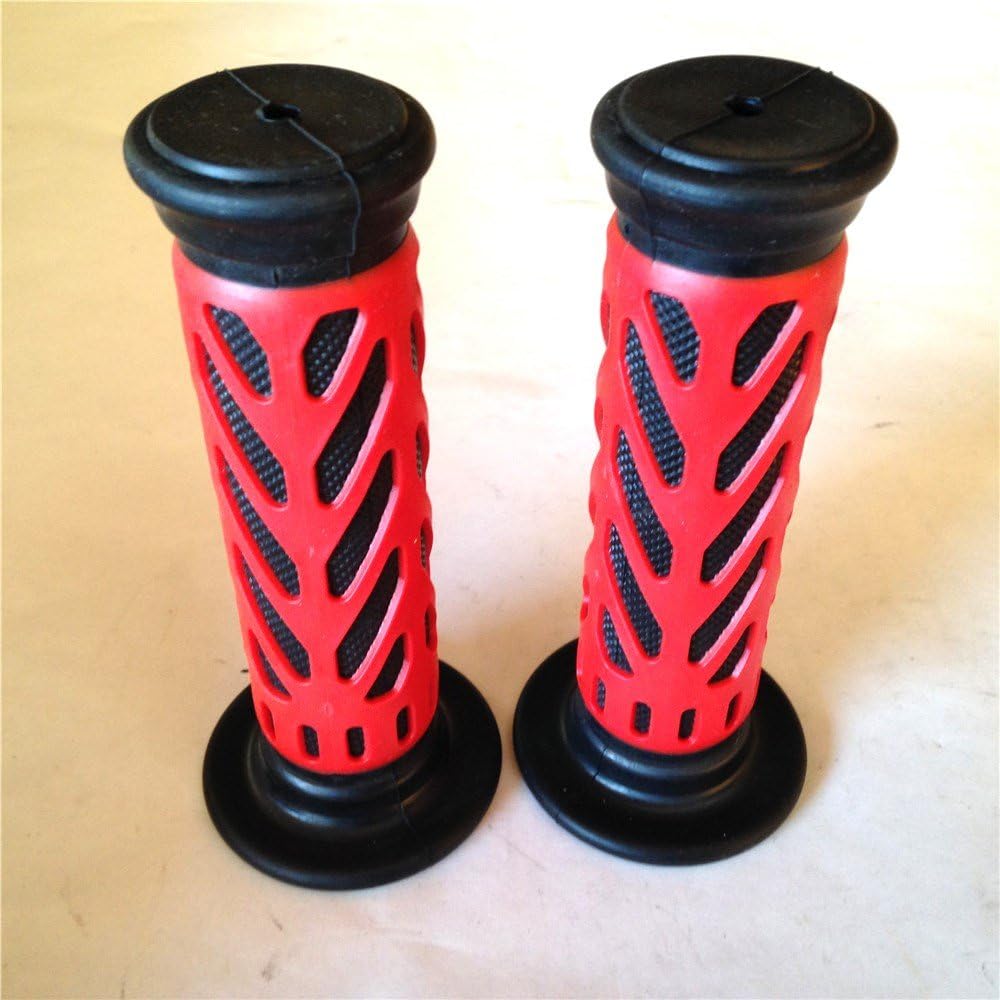 XKH – Agarraderas de gel rojo de 0.984 in, 1 pulgada, compatibles con ATV Brute Force Prairie BRUIN GRIZZLY KODIAK Yamaha Kawasaki Suzuki B01M2C0A29