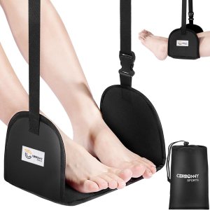 Reposapiés para avión, hamaca portátil y ajustable, ideal para viajes en avión, esencial para relajar tus pies durante viajes en avión, reposapiés Reposapiés para avión, hamaca portátil y ajustable, ideal para viajes en avión, esencial para relajar tus pies durante viajes en avión, reposapiés