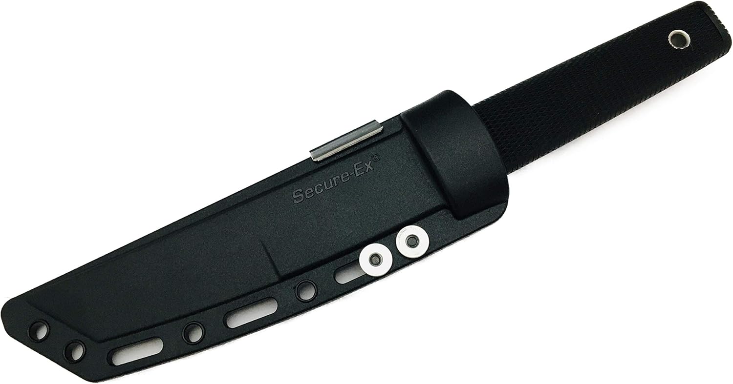Cold Steel Kobun – Cuchillo táctico de hoja fija con funda, dentado, talla única