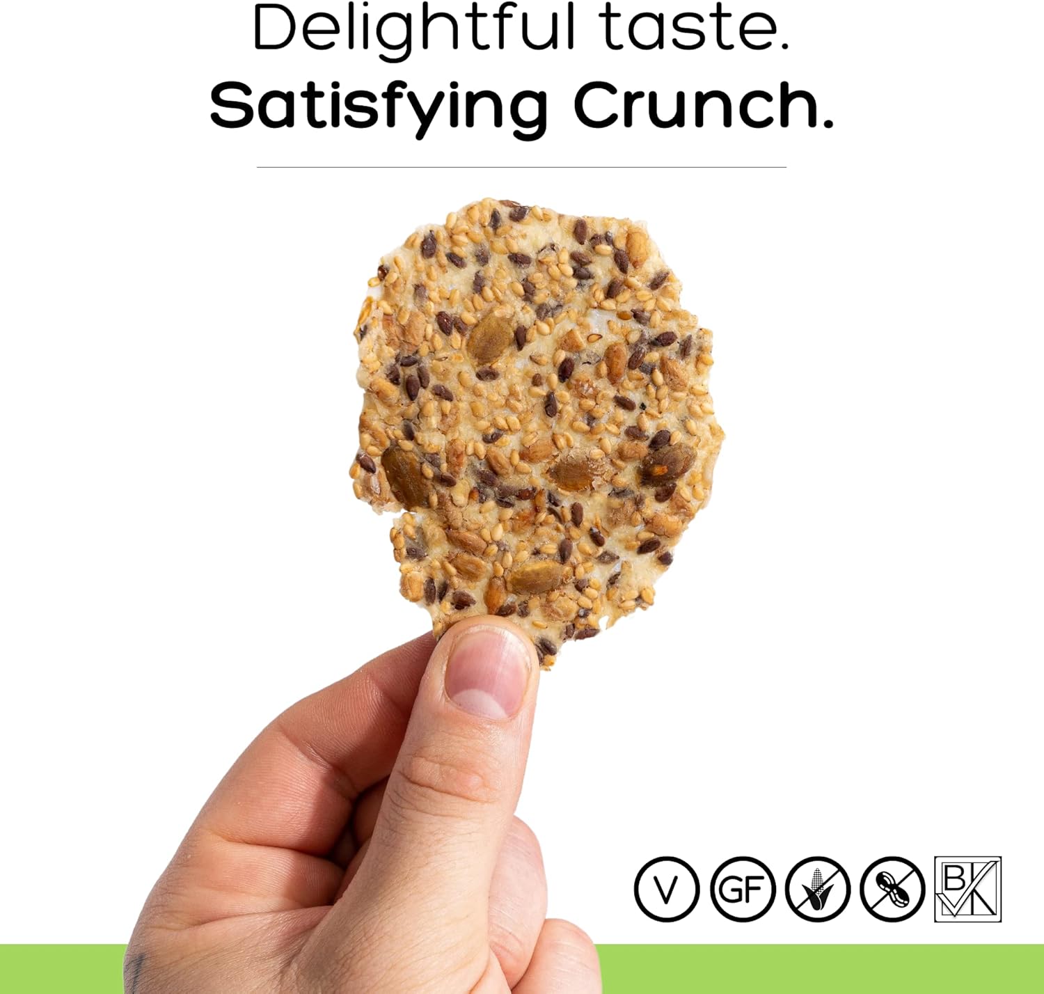Top Seedz Galletas de semillas de comino orgánicas certificadas sin gluten, paquete de 2, 5 onzas, galletas veganas saludables con proteína a base