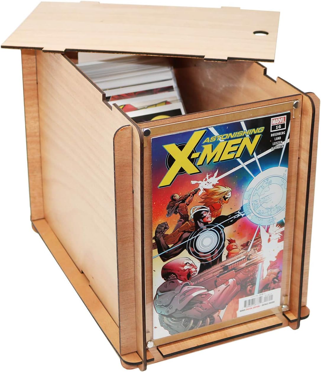 Big Fudge Caja de almacenamiento para cómics con soporte para cómics. Caja de almacenamiento para cómicsToploader para cómics de 11.5 x 8 pulgadas,