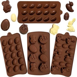Moldes para huevos de Pascua, moldes de chocolate, utilizados para hacer, moldes de dulces de chocolate de conejo de Pascua, huevos de Pascua y Moldes para huevos de Pascua, moldes de chocolate, utilizados para hacer, moldes de dulces de chocolate de conejo de Pascua, huevos de Pascua y