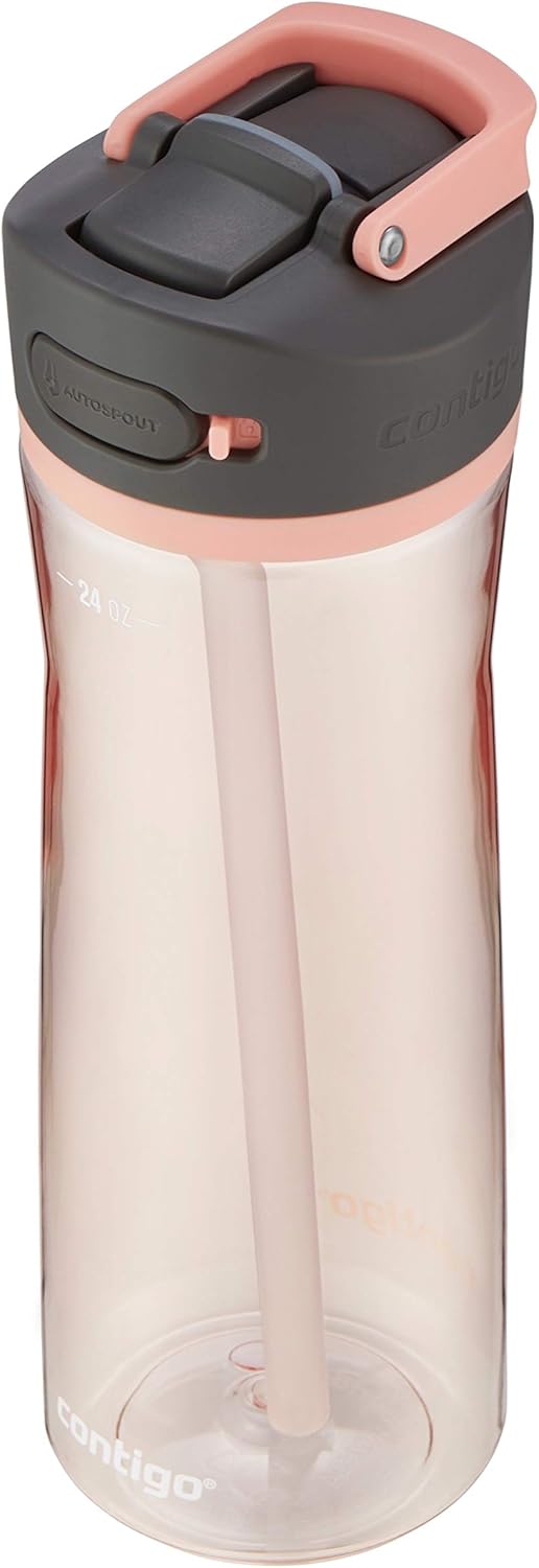 Contigo AUTOSPOUT Botella de agua, 24 oz, limonada rosa