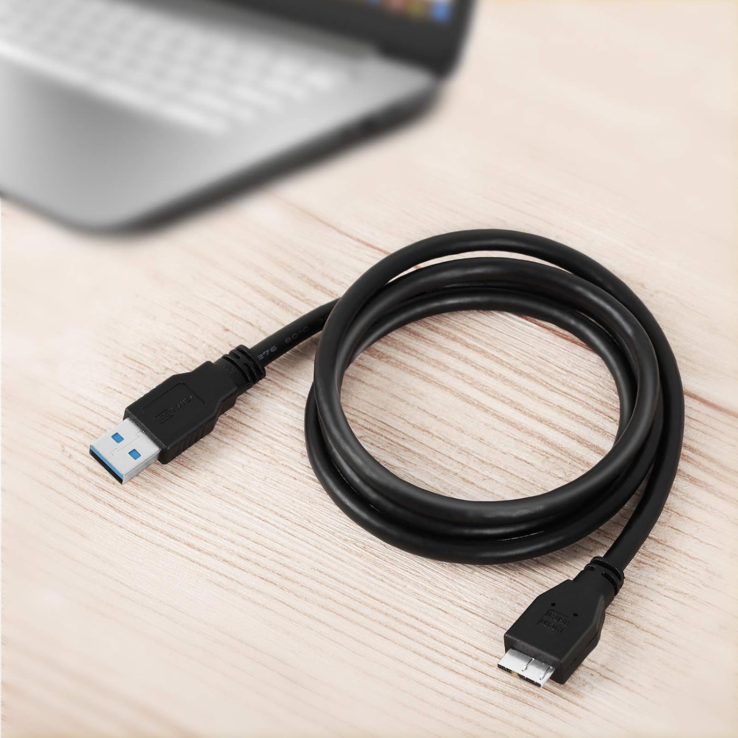 Cable micro USB 3.0, cable de disco duro externo USB 3.0 A a Micro B compatible con Samsung Galaxy S5, Note 3, Note Pro 12.2, WD Western Digital,