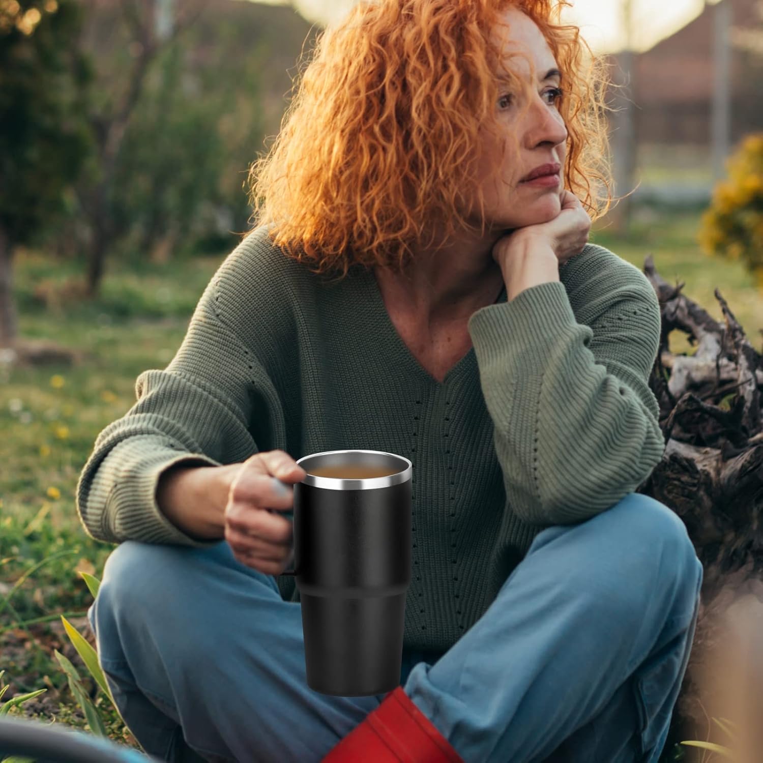 Sursip Taza aislada de 30 onzas con tapa y popote, vaso de acero inoxidable al vacío, mantiene el frío y el calor, sin BPA, a prueba de fugas, apto