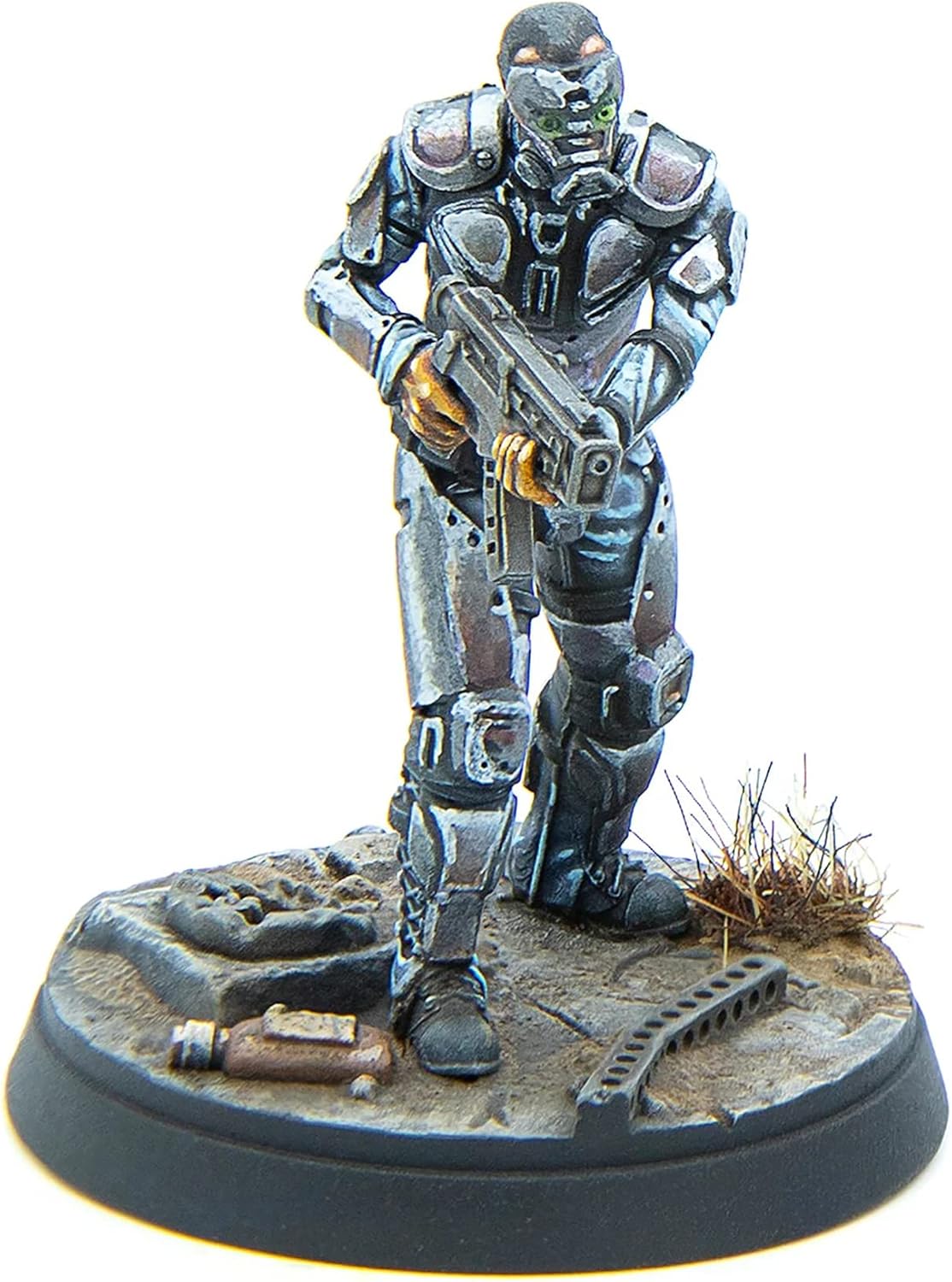 Modiphius Entertainment Ltd Fallout Wasteland Warfare Enclave-Assault Force – 6 miniaturas, figuras de resina de calidad sin pintar de 1.260 in,