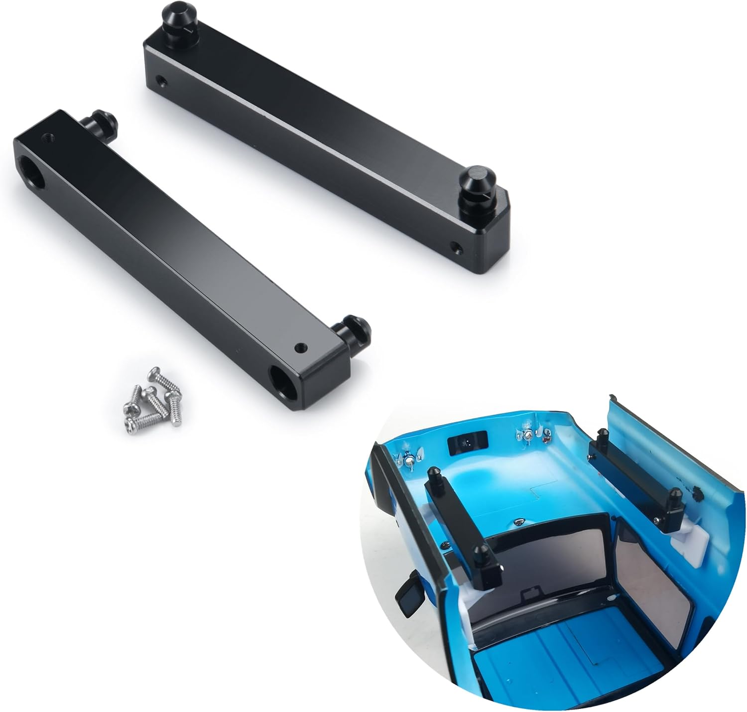 Zolikar Aleación de aluminio RC Elevar Cuerpo Shell Mount para Kyosho Mini Z 4×4 Escala 118 Jimny 124 Escala Wrangler